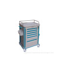 Deluxe Plastic Medication Cart , Medical Trolleys For Ambulance